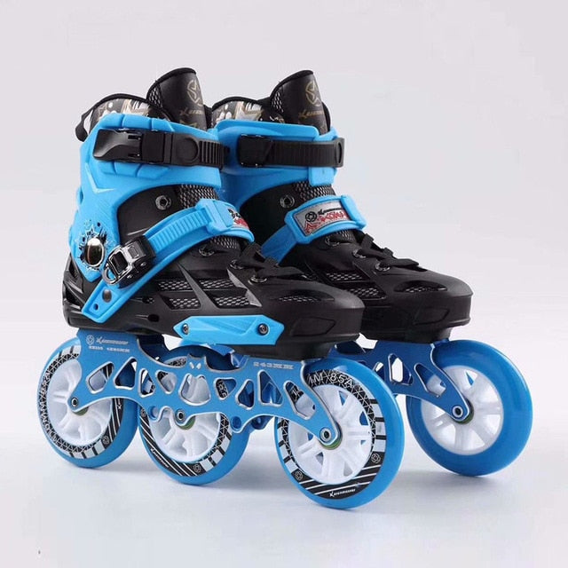 Japy Inline Skates Professional Adult Roller Skating Shoes 72-76-80mm Or 3*110mm Slalom Speed Patines Free Skating Racing Skates