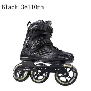 Japy Inline Skates Professional Adult Roller Skating Shoes 72-76-80mm Or 3*110mm Slalom Speed Patines Free Skating Racing Skates