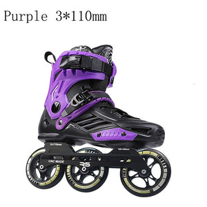 Japy Inline Skates Professional Adult Roller Skating Shoes 72-76-80mm Or 3*110mm Slalom Speed Patines Free Skating Racing Skates