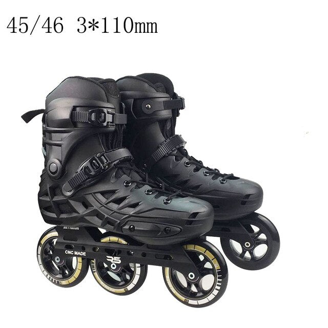 Japy Inline Skates Professional Adult Roller Skating Shoes 72-76-80mm Or 3*110mm Slalom Speed Patines Free Skating Racing Skates