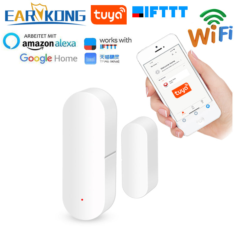 Tuya Smart WiFi Door Sensor Door Open / Closed Detectors Compatible With Alexa Google Home IFTTT Tuya APP