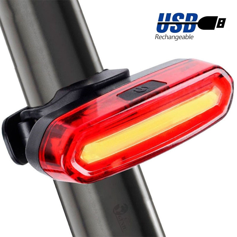 120Lumens Bicycle Rear Light USB Rechargeable Cycling LED Taillight Waterproof MTB Road Bike Tail Light Flashing For Bicycle