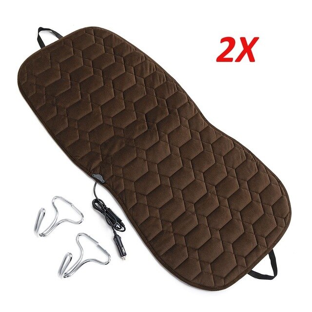 12V 3Color Plush Car Heated Seat Covers Cushion Seat Warmer Winter Household Cover Electric Heating Mat universal heating Heater