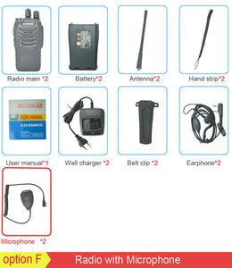 2Pcs/set baofeng BF-888S Walkie Talkie Portable radio station BF888s 5W BF 888S Comunicador Transmitter Transceiver radio set