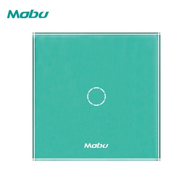Mobu  1 Gang 1 Way,   Crystal Glass Panel Touch Switch,  Light Wall Touch Screen Switch