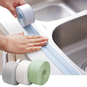Self-adhesive kitchen ceramic stickers waterproof moisture-proof PVC stickers bathroom corner line sink stickers bathroom