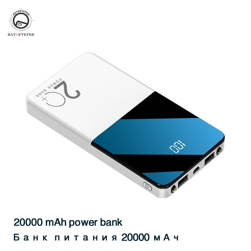 Power Bank 20000mAh Portable Charging Poverbank Mobile Phone External Battery Charger Powerbank 20000 mAh for Xiaomi Mi