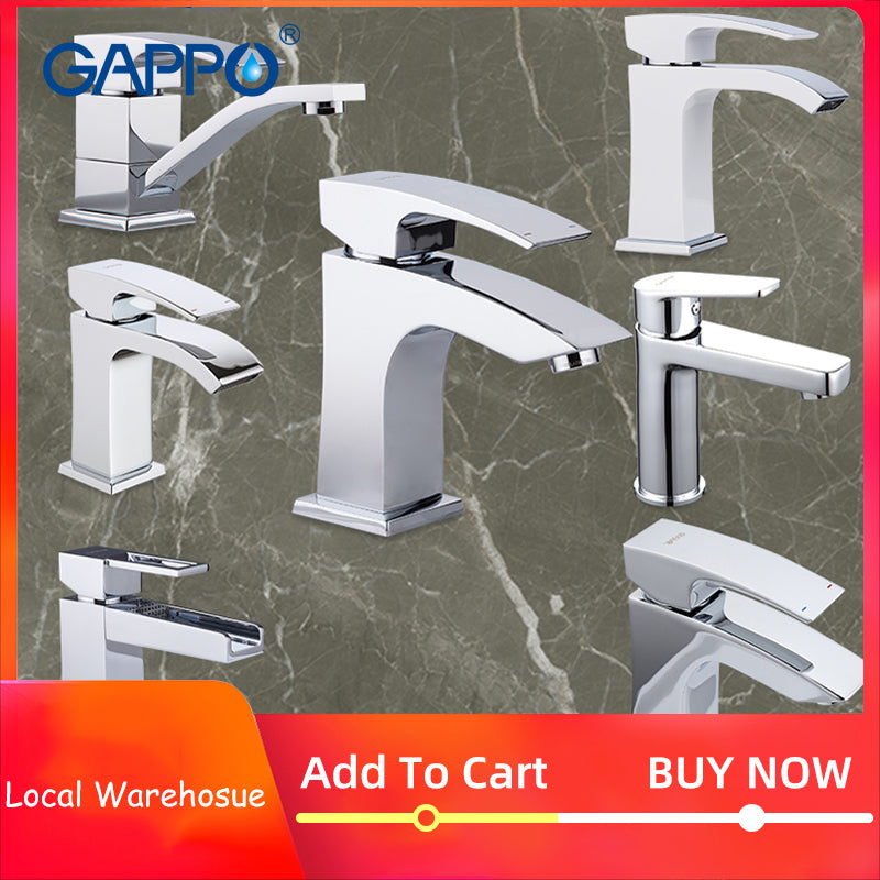 GAPPO Official Spain Brazil Warehouse basin faucet water tap bathroom mixer waterfall faucets taps wash mixer