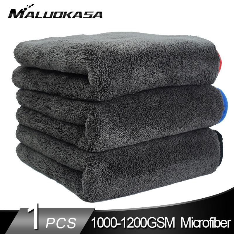 Car Wash 1200GSM Car Detailing Microfiber Towel Car Cleaning Drying Cloth Thick Car Washing Rag for Cars Kitchen Car Care Cloth