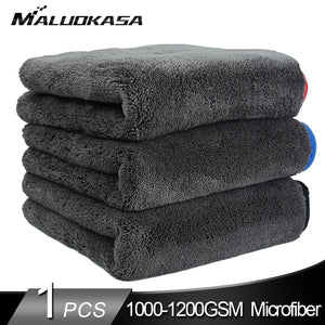 Car Wash 1200GSM Car Detailing Microfiber Towel Car Cleaning Drying Cloth Thick Car Washing Rag for Cars Kitchen Car Care Cloth