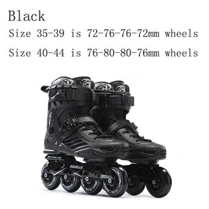 Japy Inline Skates Professional Adult Roller Skating Shoes 72-76-80mm Or 3*110mm Slalom Speed Patines Free Skating Racing Skates