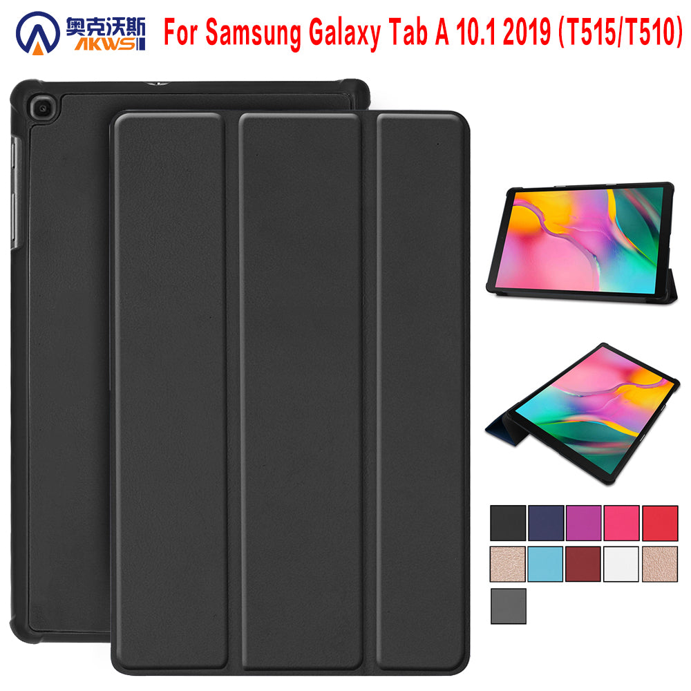 Case for Samsung Galaxy Tab A 2019 SM-T510 SM-T515 T510 T515 Tablet cover Stand Case for Tab A 10.1'' 2019 tablet case+gift