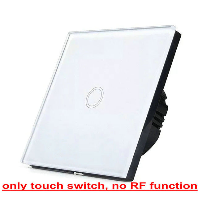 Mobu  1 Gang 1 Way,   Crystal Glass Panel Touch Switch,  Light Wall Touch Screen Switch
