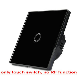 Mobu  1 Gang 1 Way,   Crystal Glass Panel Touch Switch,  Light Wall Touch Screen Switch