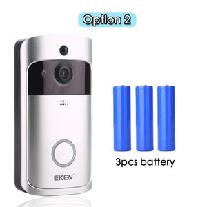 EKEN V5 Smart WiFi Video Doorbell Camera Visual Intercom With Chime Night vision IP Door Bell Wireless Home Security Camera