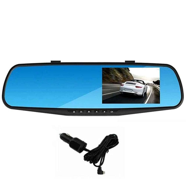 ADDKEY Full HD 1080P Car Dvr Camera Auto 4.3 Inch Rearview Mirror dash Digital Video Recorder Dual Lens Registratory Camcorder