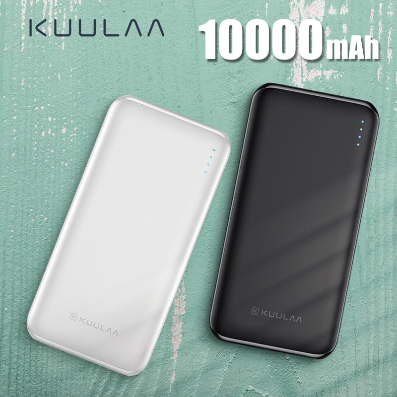 KUULAA Power Bank 10000 mAh PowerBank Portable Charging Poverbank 10000mAh USB External Battery Charger For Xiaomi Mi 9 8 iPhone