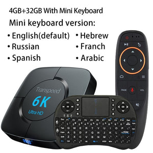 Android 9.0 4G 64G TV BOX 6K Youtube Google Assistant 3D Video TV receiver Wifi Bluetooth TV Box  Play Store Set top Box