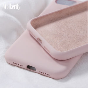 Soft Liquid Silicone Case For Samsung Galaxy A10 A20 A30 A40 A50 A70 A20E A51 A71 A6 2018 Note 10 S8 S9 S10 Plus S10e S20 Ultra