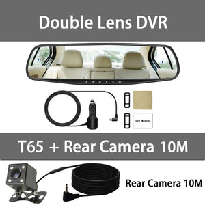 OMGO Car Dvr Dash Cam Dual Lens Rear View Mirror Auto Dashcam Recorder Registrator In Car Video Full Hd Dash Camera Vehicle