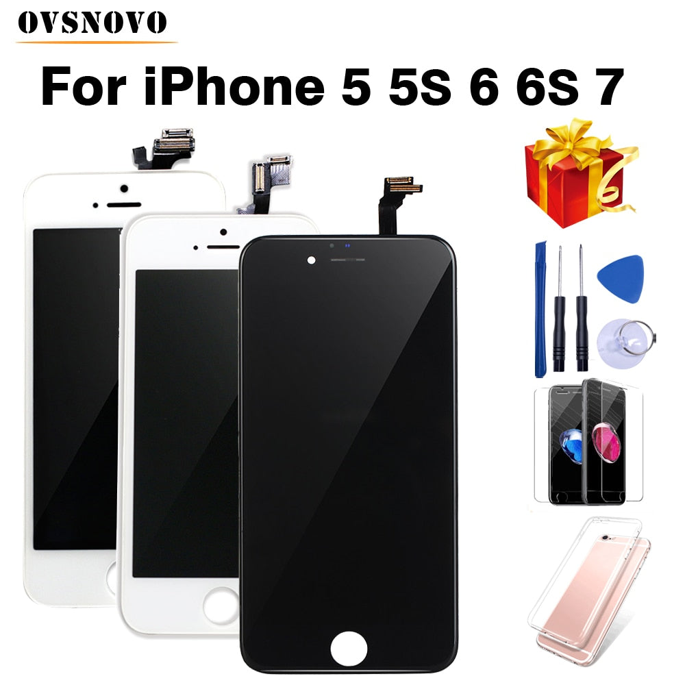 LCD Display For iPhone 6 7 8 plus X Touch Screen Digitizer for iPhone 6S 5 5S SE Assembly Replacement AAA+++ Quality with Gifts