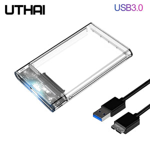 UTHAI G06 USB3.0 HDD Enclosure 2.5 inch Serial Port SATA SSD Hard Drive Case Support 6TB transparent Mobile External HDD Case