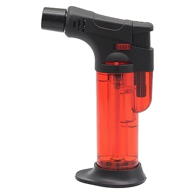 High jet flame butane gas Transparent body design Refillable Adjustable Butane Jet Torch Lighter Cooking BBQ Flame Ignition Tool