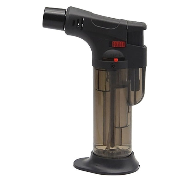 High jet flame butane gas Transparent body design Refillable Adjustable Butane Jet Torch Lighter Cooking BBQ Flame Ignition Tool