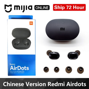 Xiaomi Redmi Airdots TWS Bluetooth 5.0  Earphone Stereo Wireless Active Noise Cancellation With Mic Handsfree Earbuds AI Control