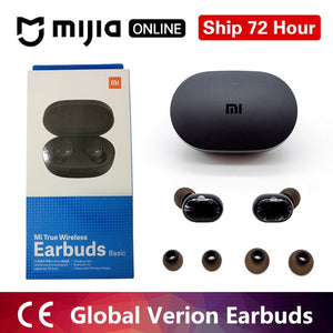 Xiaomi Redmi Airdots TWS Bluetooth 5.0  Earphone Stereo Wireless Active Noise Cancellation With Mic Handsfree Earbuds AI Control