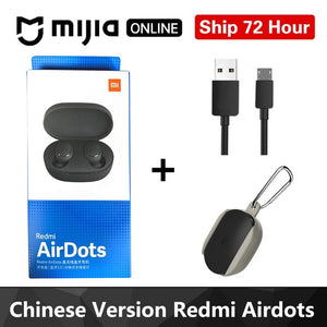 Xiaomi Redmi Airdots TWS Bluetooth 5.0  Earphone Stereo Wireless Active Noise Cancellation With Mic Handsfree Earbuds AI Control