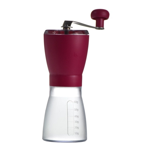 Ecocoffee  High Quality Manual Coffee Grinder 25g Aluminum Coffee Miller Black Mini Milling machine for V60  Single Coffee