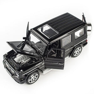 1:32 Alloy Pull Back Model Car Model Toy Sound Light Pull Back Toy Car For G65 SUV AMG Toys For Boys Children Gift