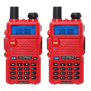 2PCS Baofeng BF-UV5R Amateur Radio Portable Walkie Talkie Pofung UV-5R 5W VHF/UHF Radio Dual Band Two Way Radio UV 5r CB Radio