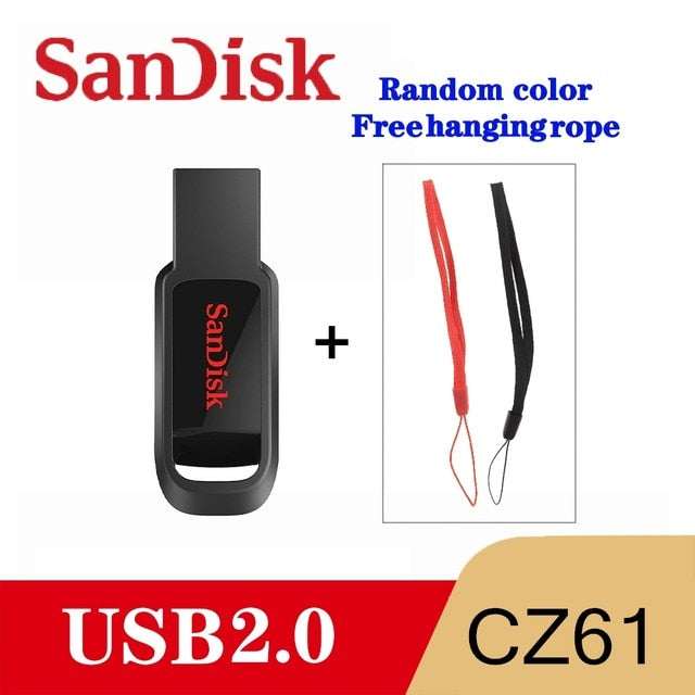 SanDisk CZ61 USB Flash Drive 128GB/64GB/32GB/16GB Pen Drive Pendrive USB 2.0 Flash Drive Memory stick USB disk usb flash