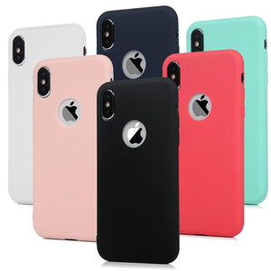 Fashion Soft Silicone Candy Pudding Cover For iPhone X 11 Pro Max 8 7 6 6S Plus Xr Xs Max Case Flexible Gel Phone Protector case