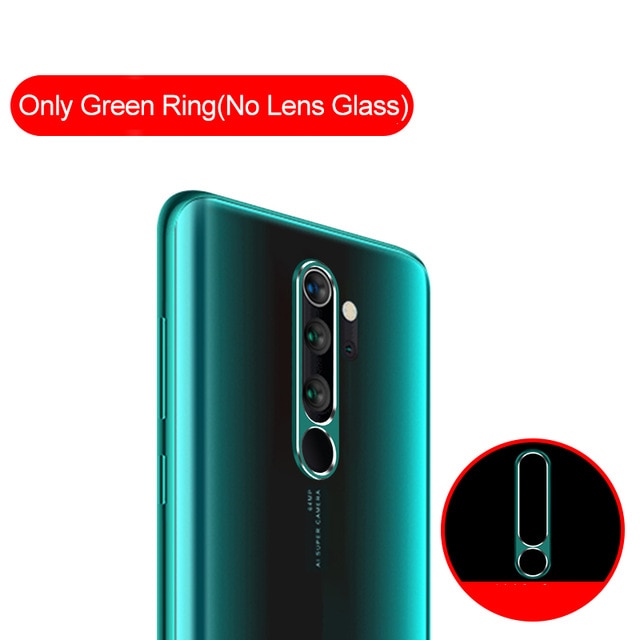 Camera Protector Glass For Xiaomi Redmi Note 8 7 K20 Pro Tempered Glass & Metal Rear Protective Ring For Redmi Note 8 Full Case