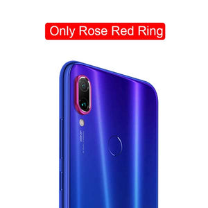 Camera Protector Glass For Xiaomi Redmi Note 8 7 K20 Pro Tempered Glass & Metal Rear Protective Ring For Redmi Note 8 Full Case