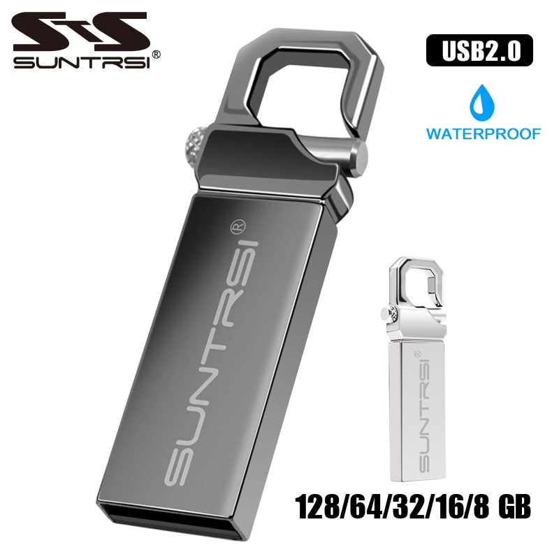 Suntrsi USB Flash Drive 2.0 Metal Pendrive High Speed USB Stick 32GB Pen Drive Real Capacity 16GB USB Flash Free Shipping