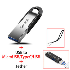 Sandisk USB Flash Drive 32 64 128 16 GB Pendrive 128gb 64gb 32gb 256gb Pen Drive 3.0 USB Stick Disk on Key Memory for Phone