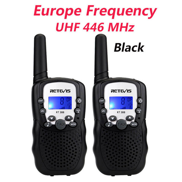 RETEVIS RT388 Walkie Talkie Kids Walkie-talkies 2 pcs Mini Two-Way Radio Station PMR Children Gift/Family Use/Camping 100-800M