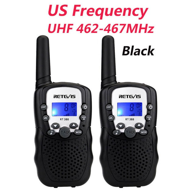 RETEVIS RT388 Walkie Talkie Kids Walkie-talkies 2 pcs Mini Two-Way Radio Station PMR Children Gift/Family Use/Camping 100-800M
