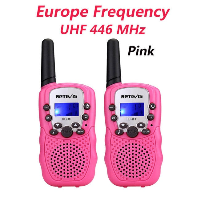 RETEVIS RT388 Walkie Talkie Kids Walkie-talkies 2 pcs Mini Two-Way Radio Station PMR Children Gift/Family Use/Camping 100-800M