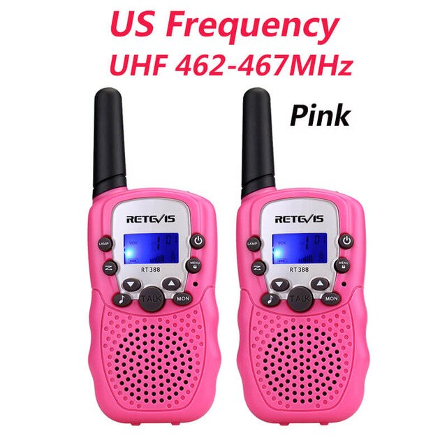 RETEVIS RT388 Walkie Talkie Kids Walkie-talkies 2 pcs Mini Two-Way Radio Station PMR Children Gift/Family Use/Camping 100-800M
