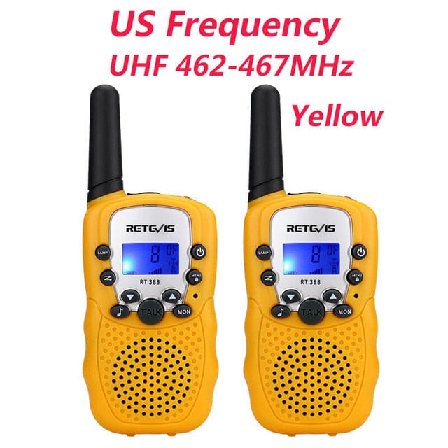 RETEVIS RT388 Walkie Talkie Kids Walkie-talkies 2 pcs Mini Two-Way Radio Station PMR Children Gift/Family Use/Camping 100-800M