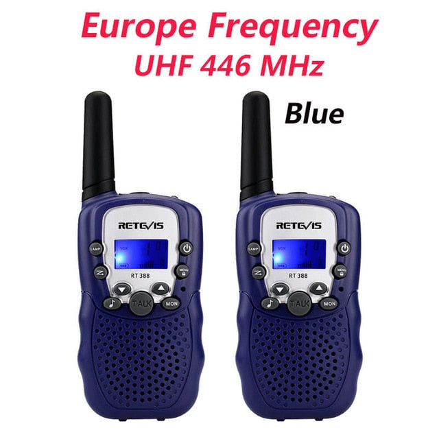 RETEVIS RT388 Walkie Talkie Kids Walkie-talkies 2 pcs Mini Two-Way Radio Station PMR Children Gift/Family Use/Camping 100-800M