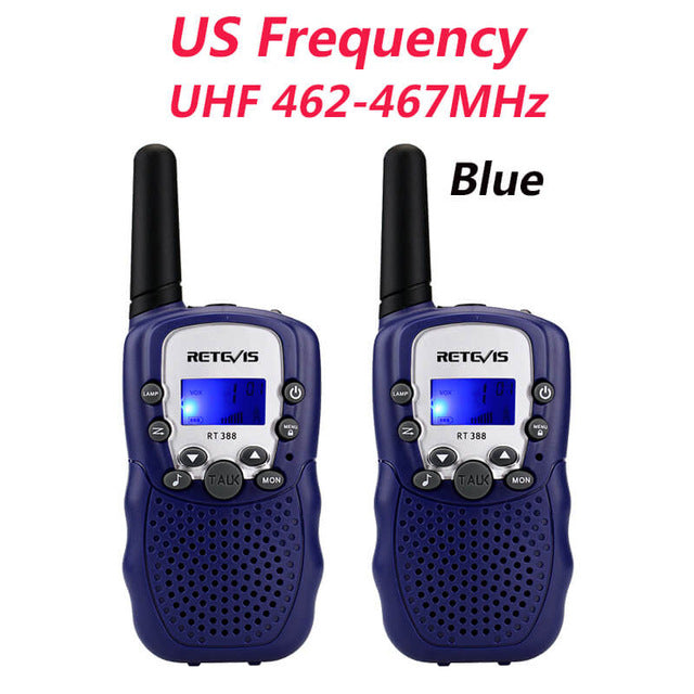 RETEVIS RT388 Walkie Talkie Kids Walkie-talkies 2 pcs Mini Two-Way Radio Station PMR Children Gift/Family Use/Camping 100-800M