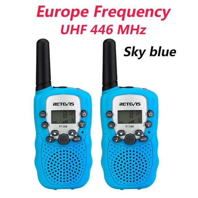 RETEVIS RT388 Walkie Talkie Kids Walkie-talkies 2 pcs Mini Two-Way Radio Station PMR Children Gift/Family Use/Camping 100-800M