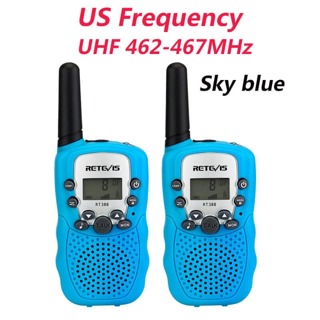 RETEVIS RT388 Walkie Talkie Kids Walkie-talkies 2 pcs Mini Two-Way Radio Station PMR Children Gift/Family Use/Camping 100-800M