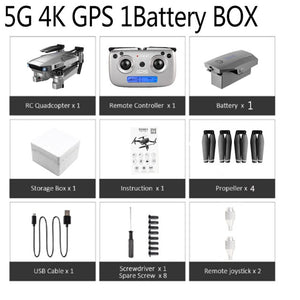 SG907 Quadcopter GPS Drone with 4K HD Dual Camera Wide Angle Anti-shake WIFI FPV RC Foldable Drones Professional GPS Follow Me